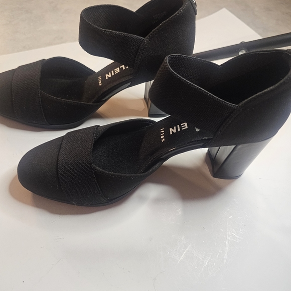 ANNE KLEIN BLACK WOMENS CAIN PUMP SHOES SIZE 6.5 PREPPY SECRETARY - Picture 3 of 6